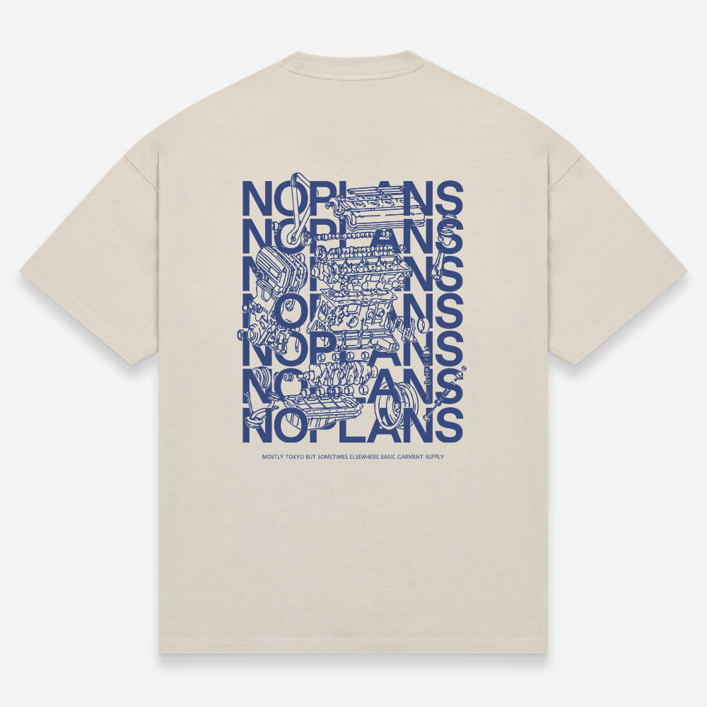 noplans 4AGE Tee - Cream | Heavy Weight T-Shirt