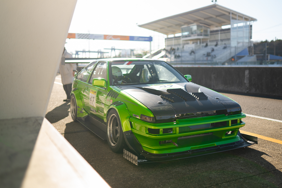 Green Time Attack AE86 at Tsukuba – noplansco